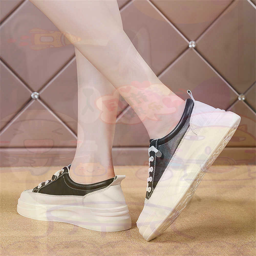 Latest Women Formal Wear - LACE-up Chunky Loafers ผู้หญิงสเก็ตบอร์ดกีฬารองเท้าตะกร้ารองเท้าผ้าใบจริงแบบพกพาข่าวตะกร้า Teni ที่มีคุณภาพสูง