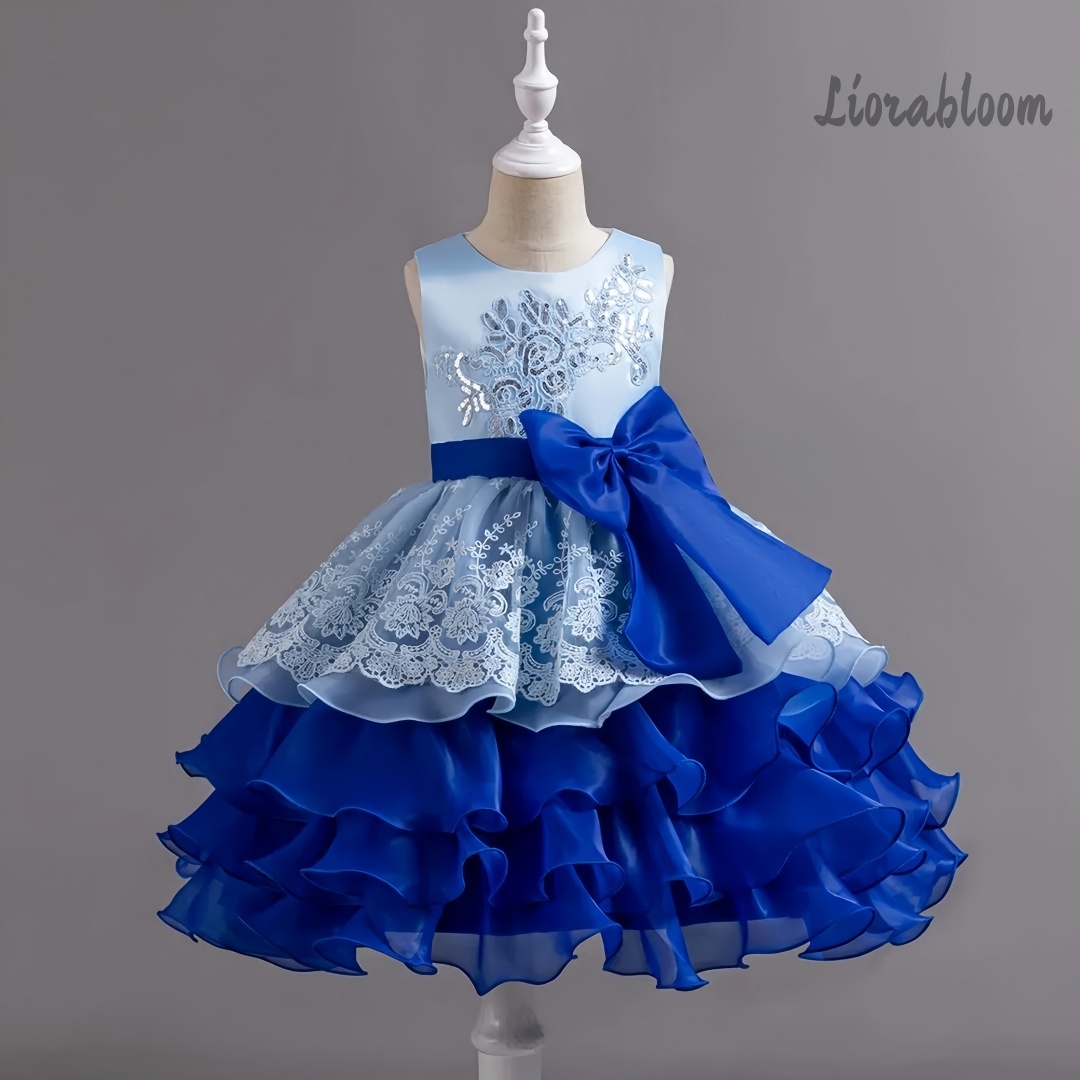 Formal Attire Woman - ชุดเดรสเด็กผู้หญิงพร้อมโบว์ขนาดใหญ่ ชุดทางการแบบไม่มีแขนเสื้อ ชุดเดรสเด็กผู้หญิงหลากสี ชุดเดรสปาร์ตี้ ชุดเดรสเจ้าหญิง ชุดทางการที่สง่างาม