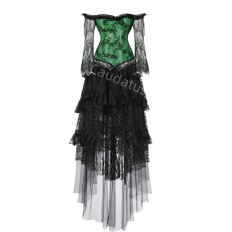 ชุดรัดตัวพลัสขนาดชุดกระโปรงยาว - Women'S Green Formal Wear บทวิจารณ์และราคา