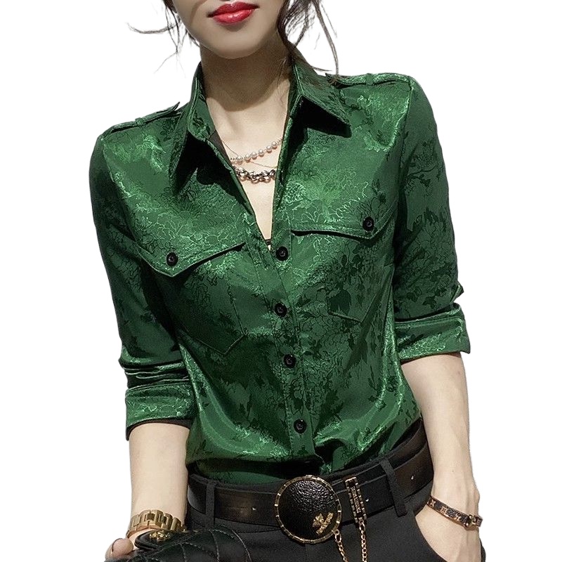 หญิงเสื้อฤดูใบไม้ผลิและฤดูใบไม - Women Formal Office Wear Tops บทวิจารณ์และราคา