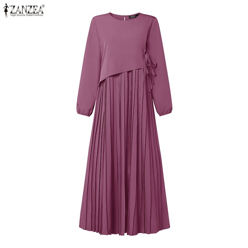 ZANZEA ชุดเดรสยาวทรงเอ สำหรับผ - Women Formal Office Wear Tops บทวิจารณ์และราคา