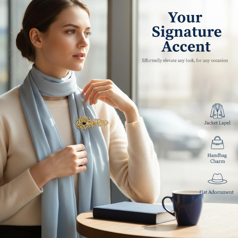เข็มกลัดรูปดวงตาประดับเพชรแบบม - Women Formal Wear For Meeting บทวิจารณ์และราคา