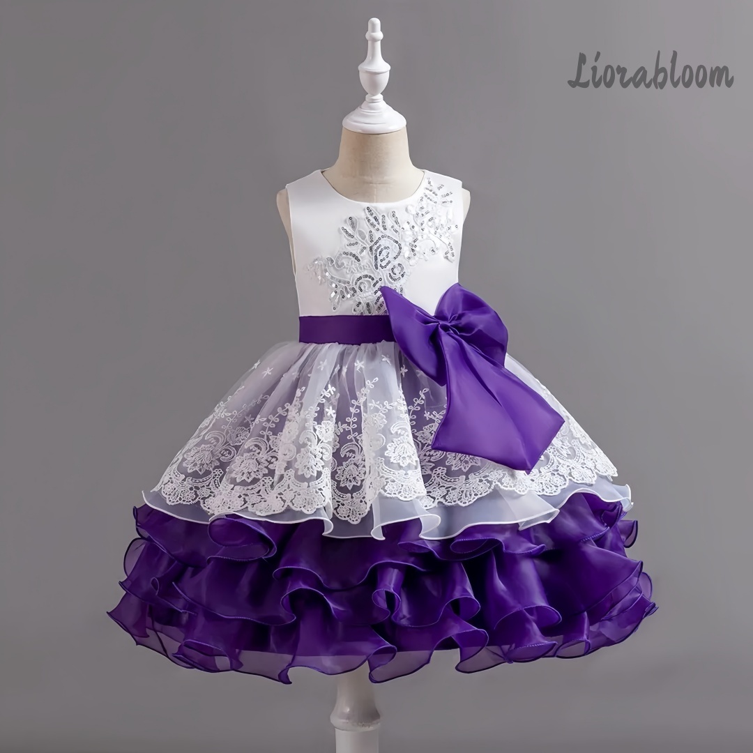 ชุดเดรสเด็กผู้หญิงพร้อมโบว์ขนา - Formal Attire Woman บทวิจารณ์และราคา