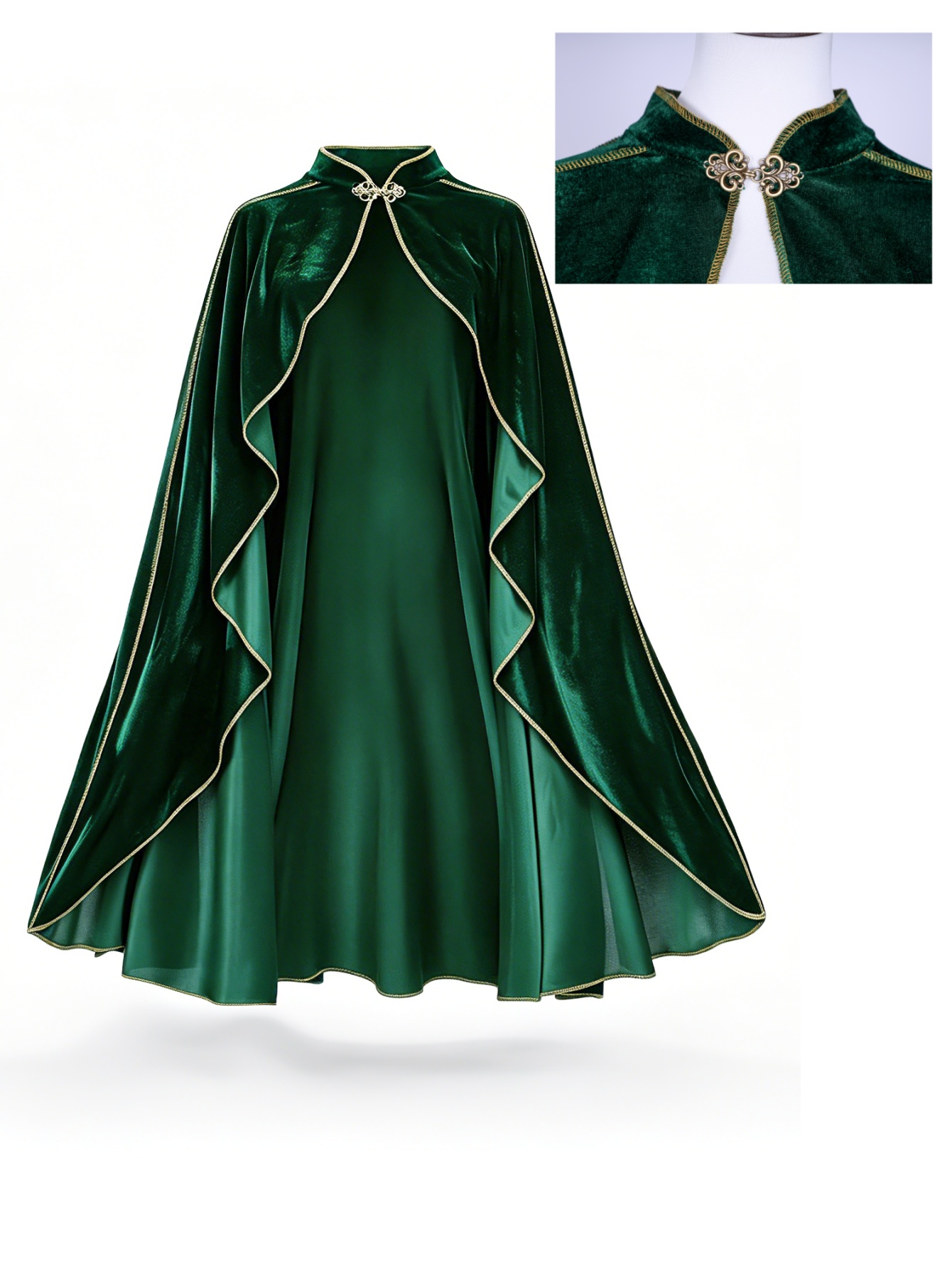 เสื้อคลุมกำมะหยี่สีเขียวสไตล์ว - Women'S Green Formal Wear บทวิจารณ์และราคา