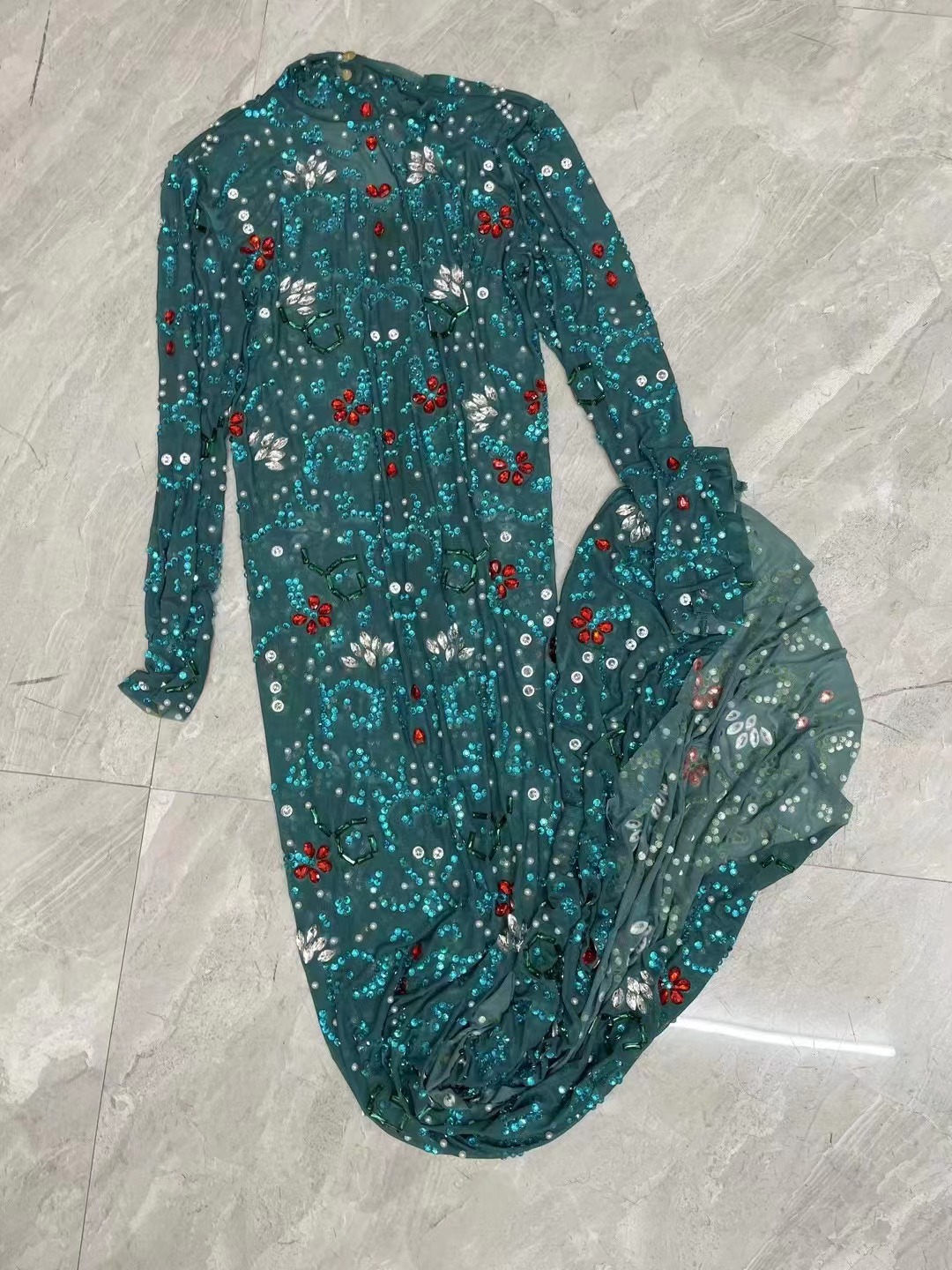 ชุดเดรสแขนยาวสุดเซ็กซี่สำหรับถ - Women'S Green Formal Wear บทวิจารณ์และราคา