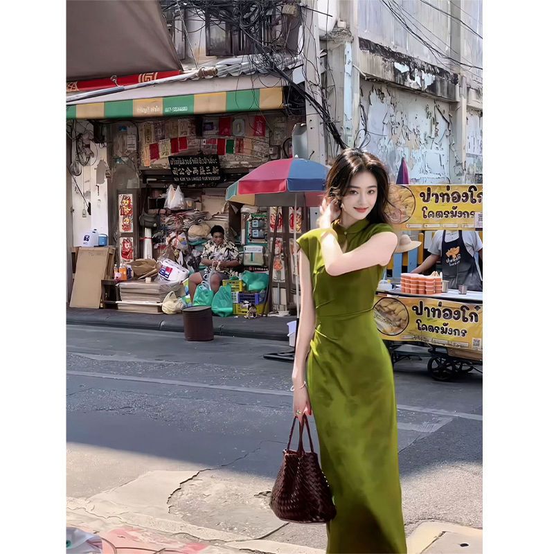 2024 ใหม่สีเขียวสไตล์จีน Cheon - Women'S Green Formal Wear บทวิจารณ์และราคา