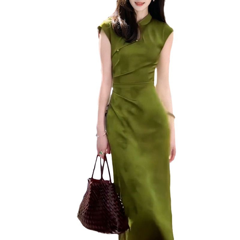 2024 ใหม่สีเขียวสไตล์จีน Cheon - Women'S Green Formal Wear บทวิจารณ์และราคา