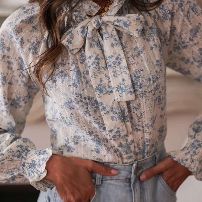 เสื้อผ้าผู้หญิง เสื้อแฟชั่นลาย - Women Formal Office Wear Tops บทวิจารณ์และราคา